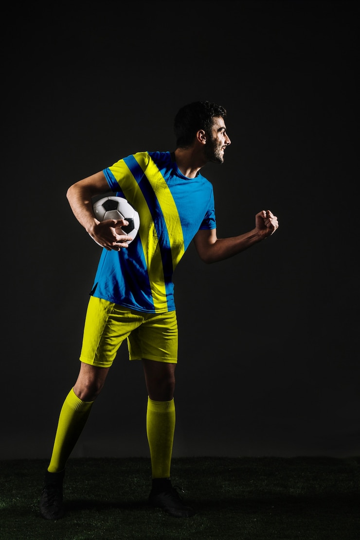 PSD joueur de football célébrant