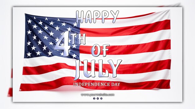 PSD jour de l'indépendance américaine 4 juillet célébration