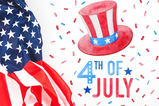Jour de l'indépendance aux États-Unis d'Amérique. 4 juillet