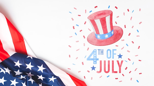 Jour de l'indépendance aux États-Unis d'Amérique. 4 juillet