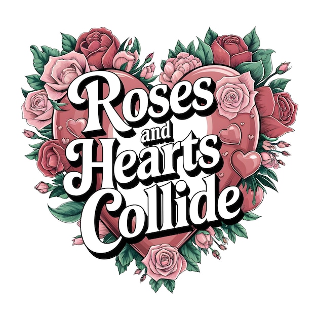 Jour de la Saint-Valentin typographie dessin de t-shirt Meilleur dessin de T-shirt dessin psd