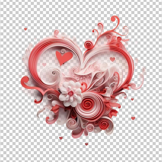 Le Jour De La Valentine L'amour Calligraphique Conception D'illustration 3d Sur Fond Blanc