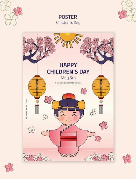 PSD la journée des enfants au japon