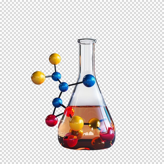 PSD journée de laboratoire éléments scientifiques isolés sur un fond transparent