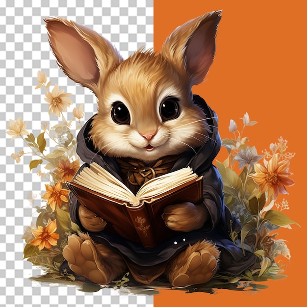 PSD journée de lecture de livres illustration png