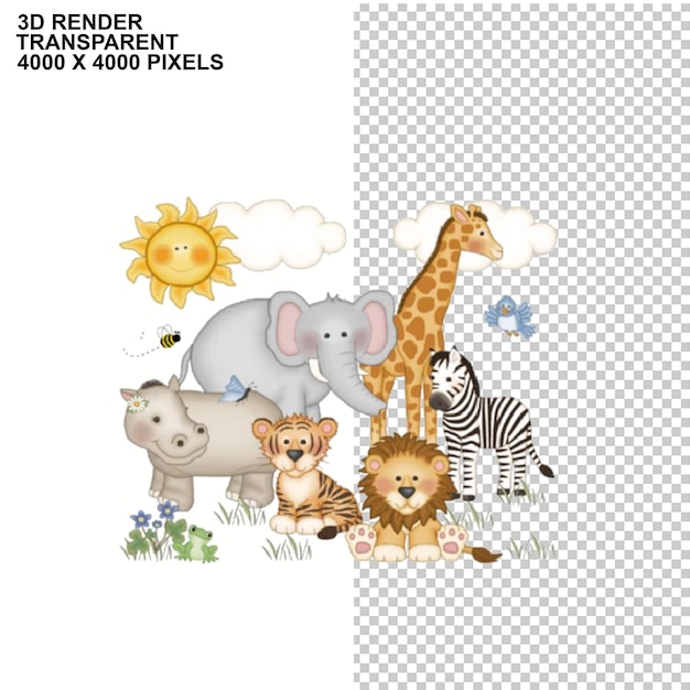 Journée mondiale des animaux Terre Faune sur terre PSDPNG