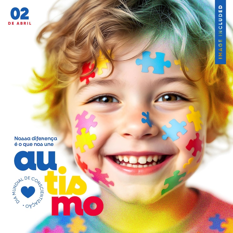 PSD la journée mondiale de l'autisme sur les réseaux sociaux