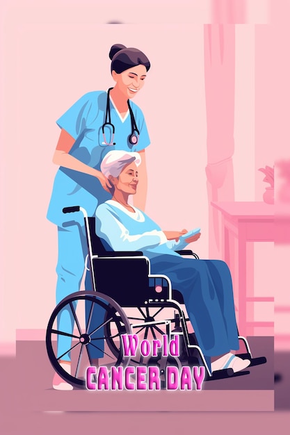 La Journée mondiale du cancer dans un style réaliste
