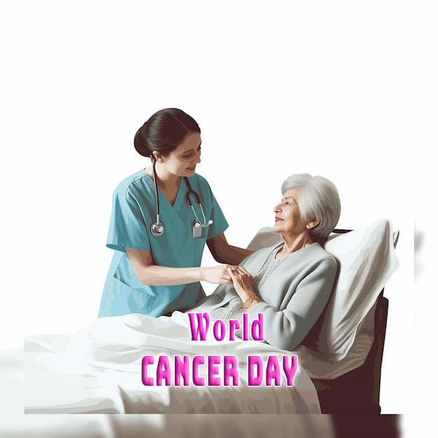 La Journée mondiale du cancer dans un style réaliste