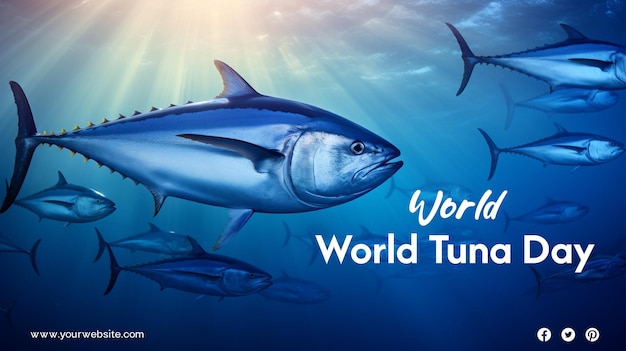 PSD la journée mondiale du thon avec les océans