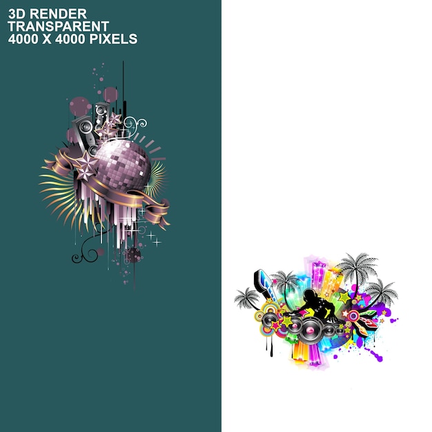 Journée mondiale de la musique à fond transparent