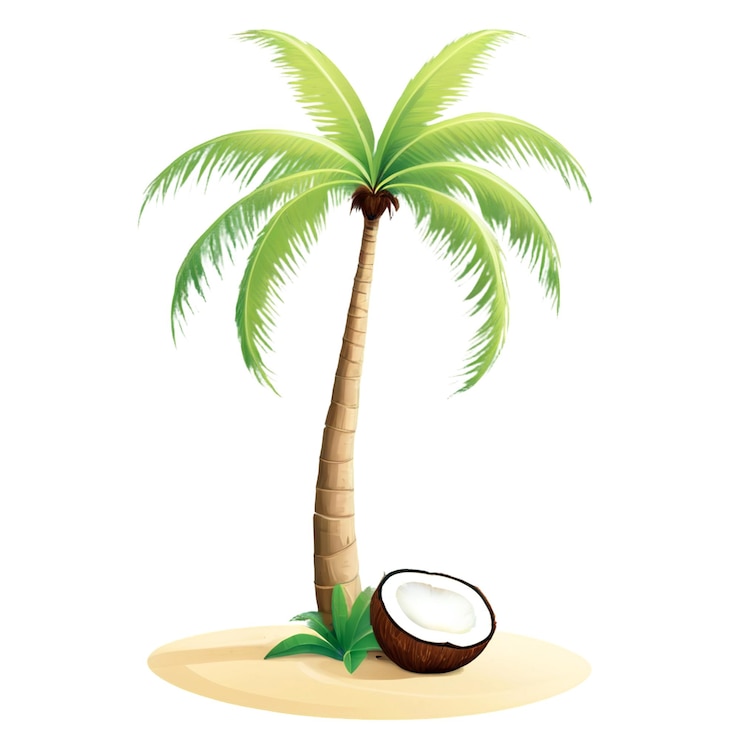 PSD la journée mondiale de la noix de coco isolée sur un fond transparent