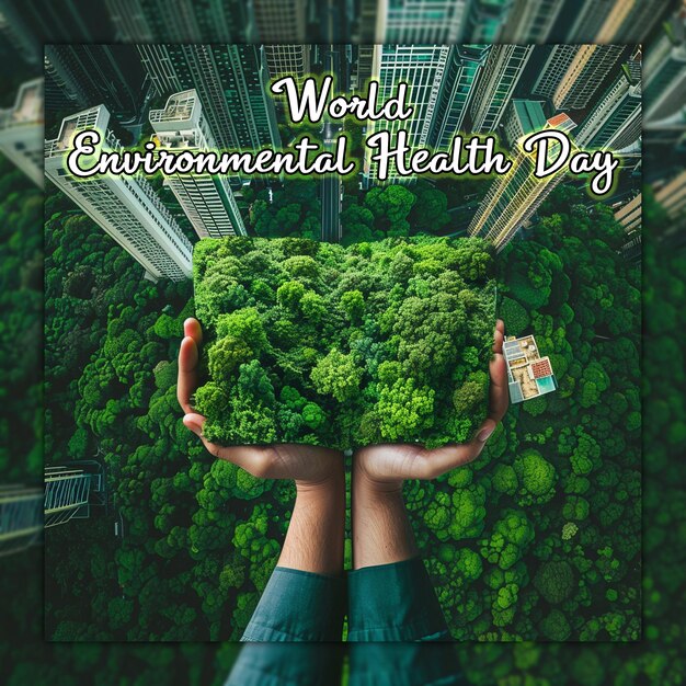 La Journée Mondiale De La Santé Environnementale, La Journée Internationale De L'environnement, Sauver La Planète Pour Les Médias Sociaux.