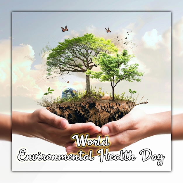 La Journée Mondiale De La Santé Environnementale, La Journée Internationale De L'environnement, Sauver La Planète Pour Les Médias Sociaux.