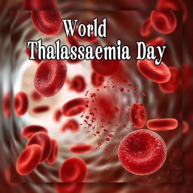 PSD journée mondiale de la thalassémie les globules rouges qui transportent l'oxygène bloquent les vaisseaux sanguins