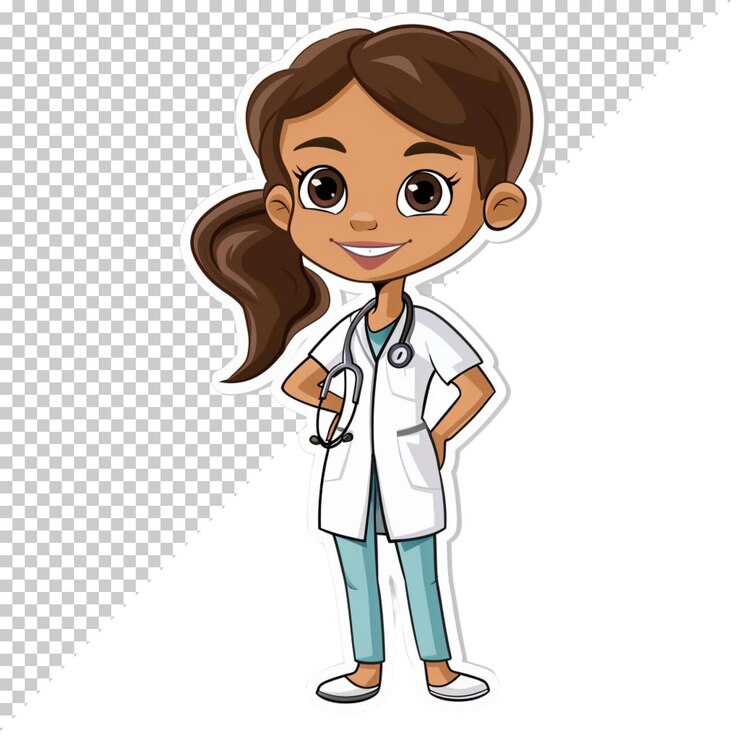 PSD journée nationale des médecins journée mondiale de la santé stéthoscope médical cœur isolé sur un fond transparent