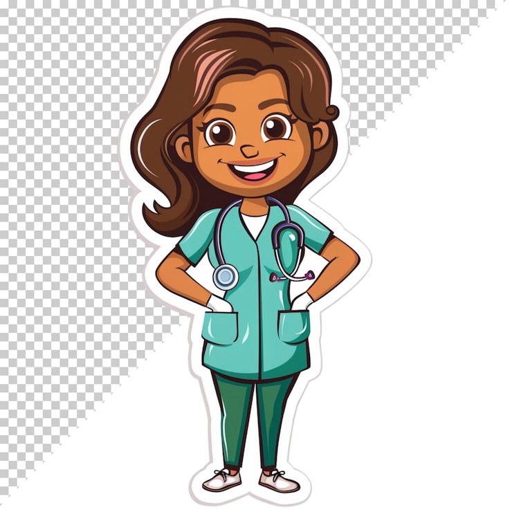 PSD journée nationale des médecins journée mondiale de la santé stéthoscope médical cœur isolé sur un fond transparent