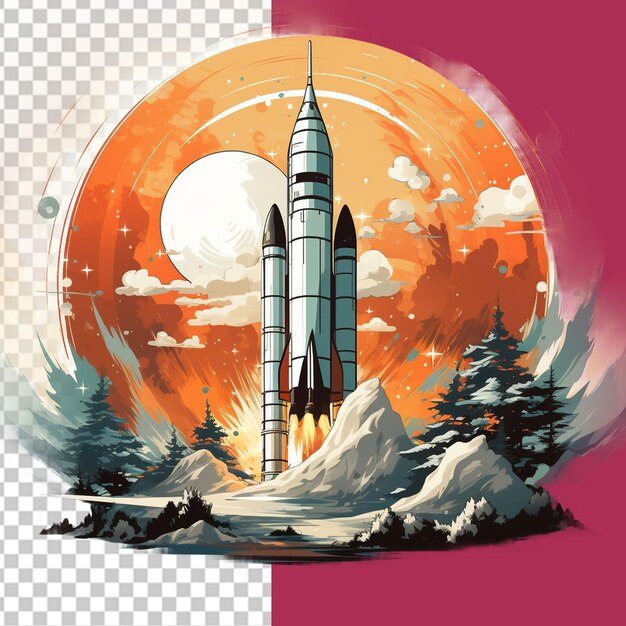 PSD journée spatiale illustration png