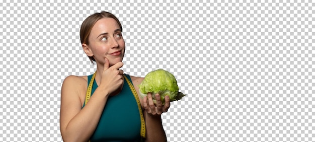 jovem adulta mulher loira conceito de fitness