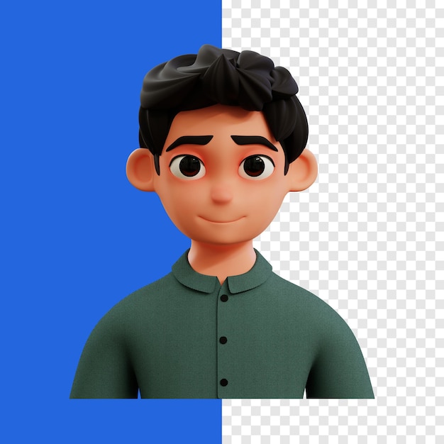 PSD jovem avatar 3d