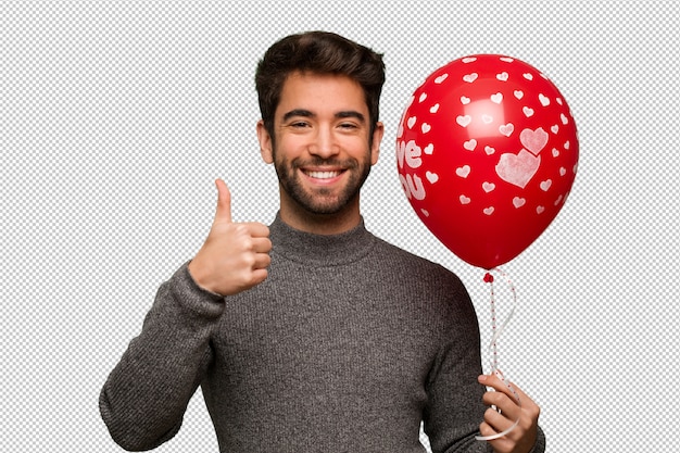 Jovem comemorando o dia dos namorados