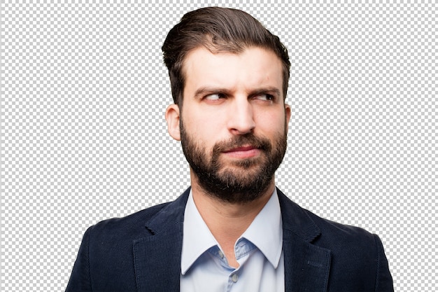 Jovem empresário sinal de aprovação