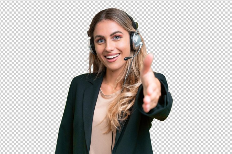 PSD jovem uruguaia sobre fundo isolado