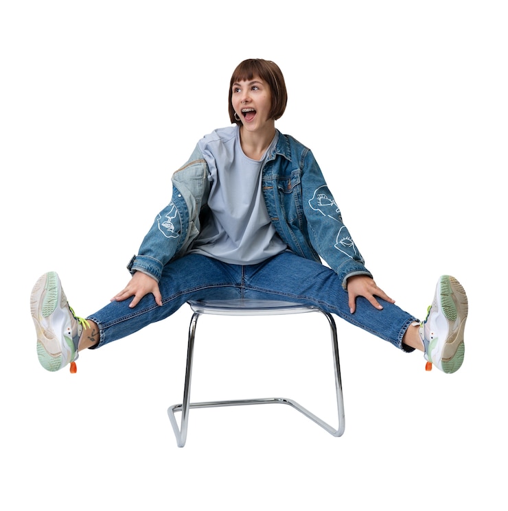 PSD una joven adolescente posando