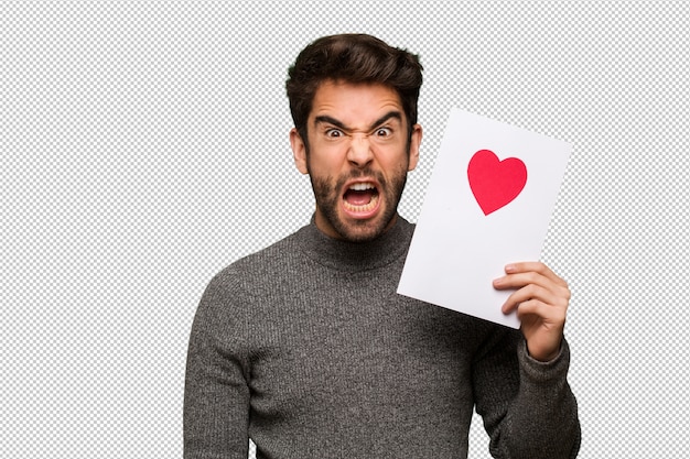 PSD joven celebrando el día de san valentín