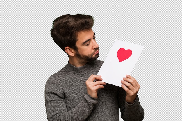 PSD joven celebrando el día de san valentín