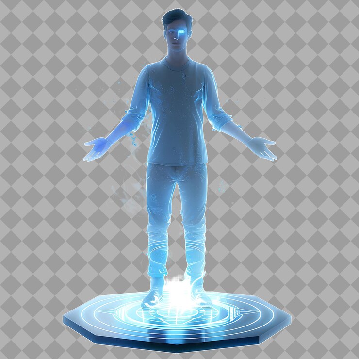 PSD joven clarividente con forma mística tercer ojo aura leer ilustración de caracteres 3d aislados