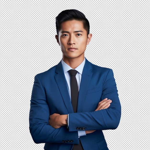 PSD joven empresario asiático