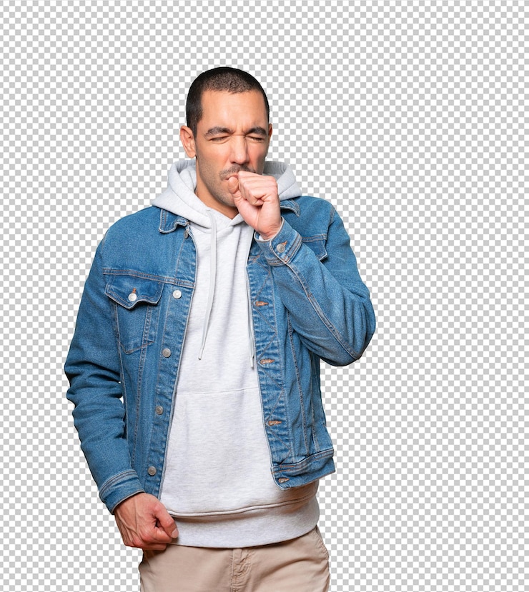 PSD joven haciendo un gesto de invitación con la mano