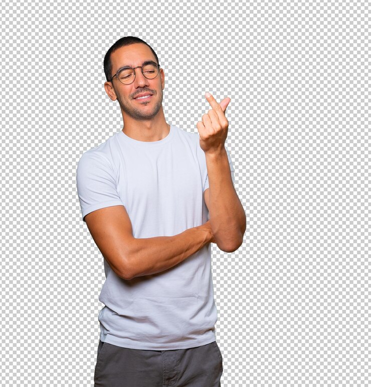 PSD joven haciendo un gesto de preocupación por su economía