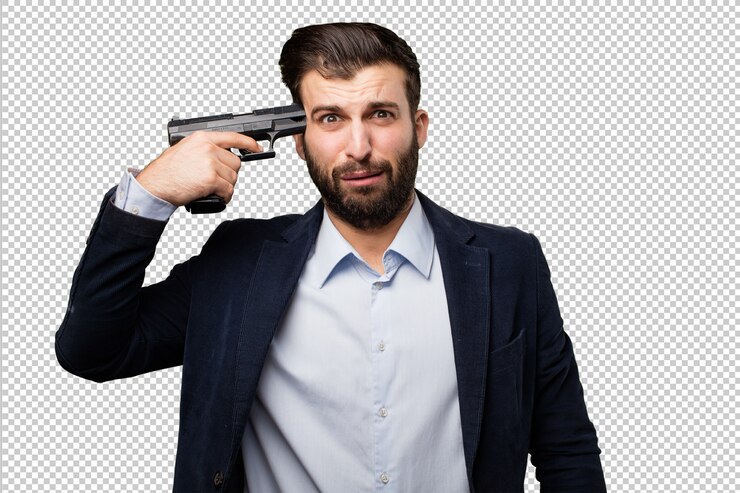 PSD joven hipster haciendo gestos