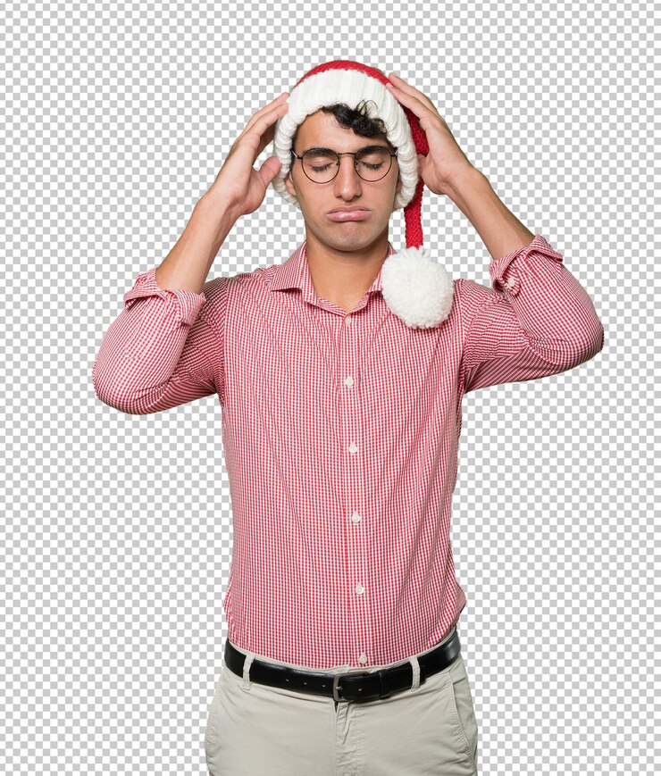PSD joven inteligente en navidad