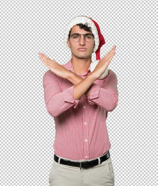 PSD joven inteligente en navidad