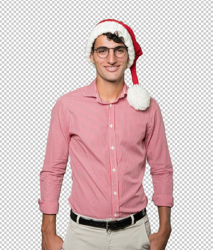 PSD joven inteligente en navidad