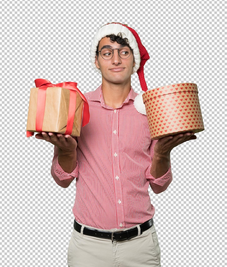 PSD joven inteligente en navidad