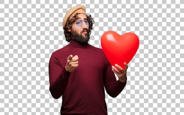Joven loco enamorado