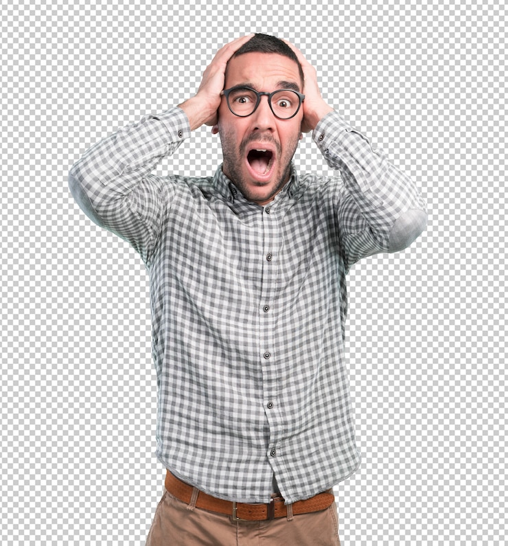PSD joven perdedor posando
