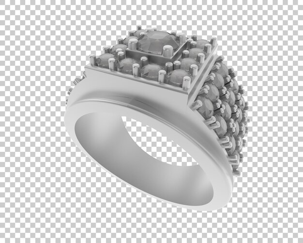 Joyas aisladas en la ilustración de representación 3d de fondo