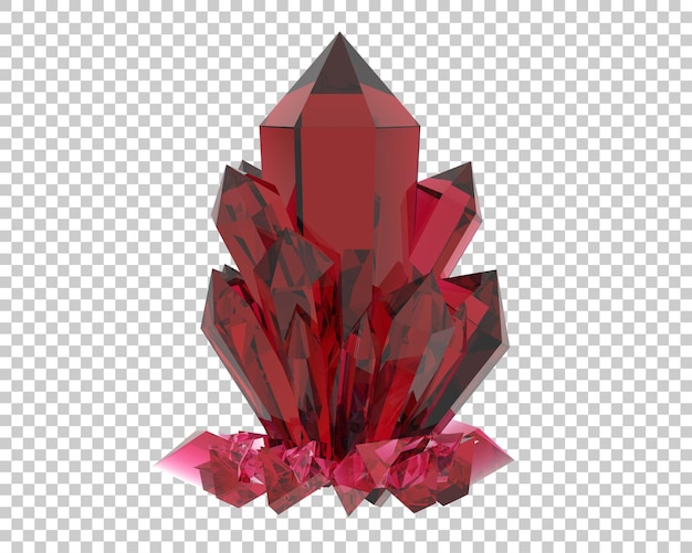 Joyas con diamantes en la ilustración de renderizado 3d de fondo transparente