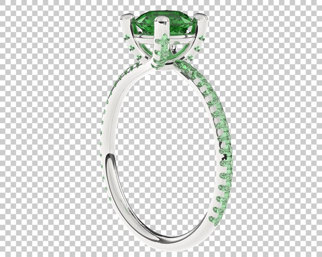 Joyas en la ilustración de renderizado 3d de fondo transparente