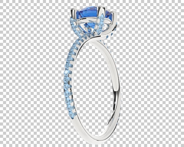 Joyas en la ilustración de renderizado 3d de fondo transparente