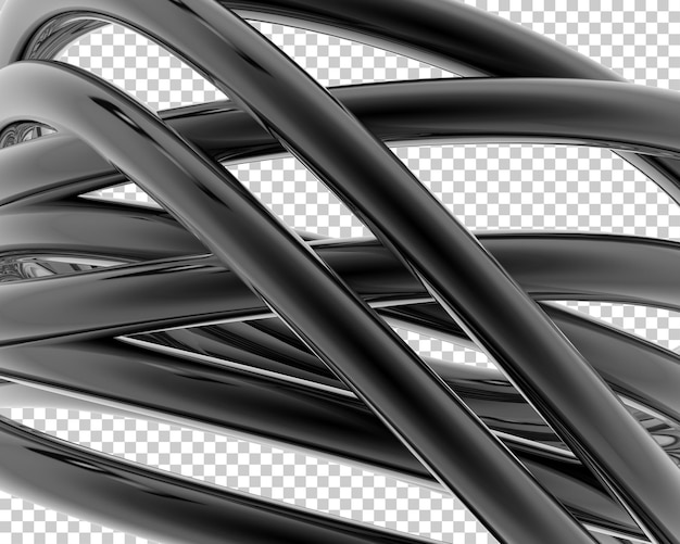 Joyas en la ilustración de renderizado 3d de fondo transparente