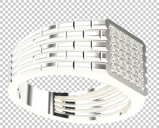 Joyas en la ilustración de renderizado 3d de fondo transparente