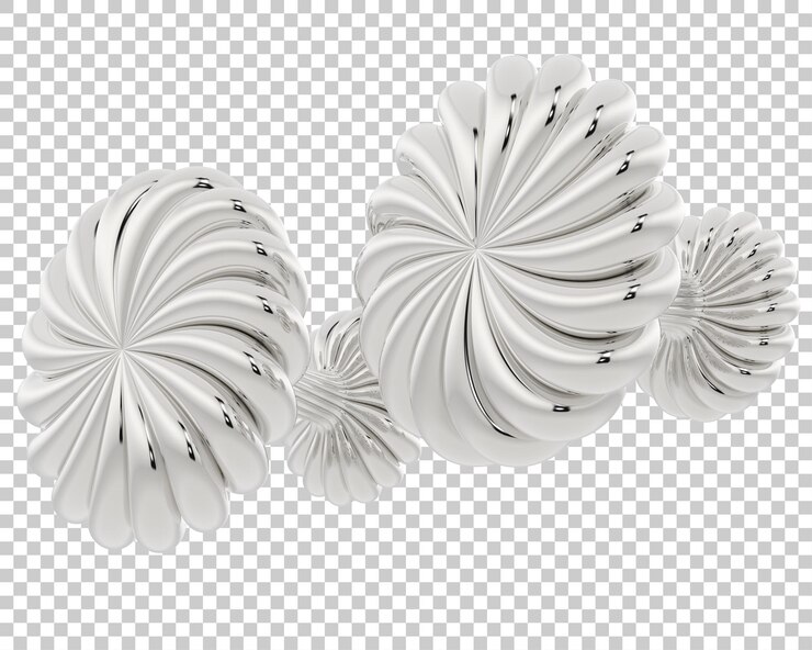 PSD joyas en la ilustración de renderizado 3d de fondo transparente