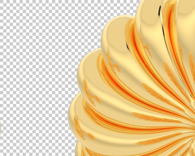 Joyas en la ilustración de renderizado 3d de fondo transparente