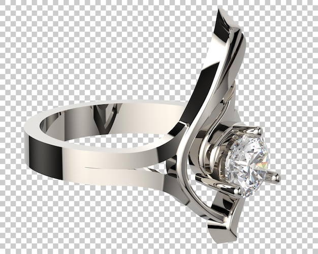 Joyas en la ilustración de renderizado 3d de fondo transparente
